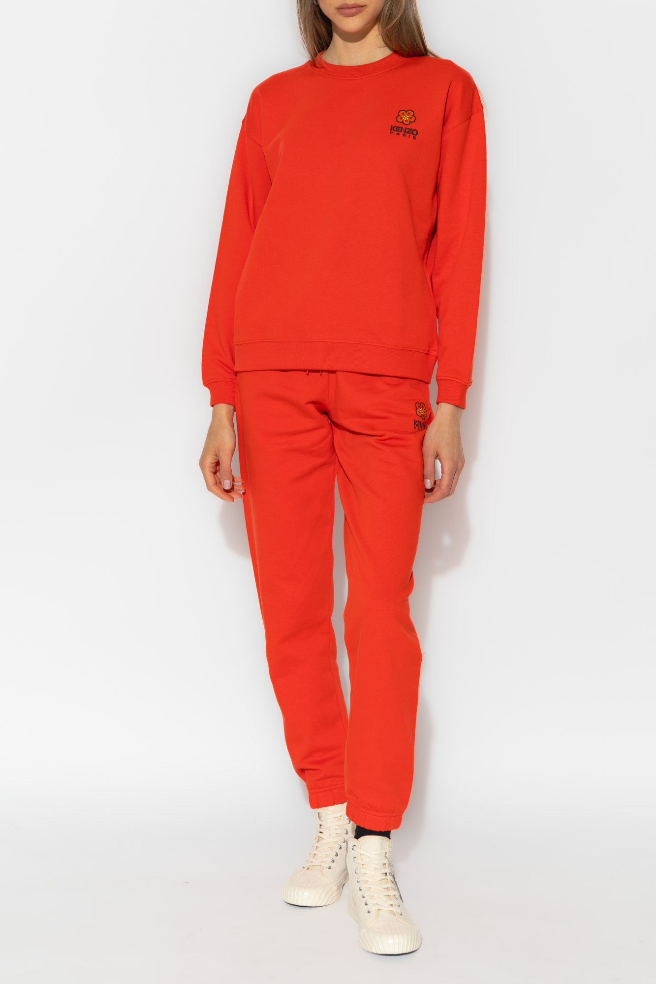 Red kenzo clearance tracksuit